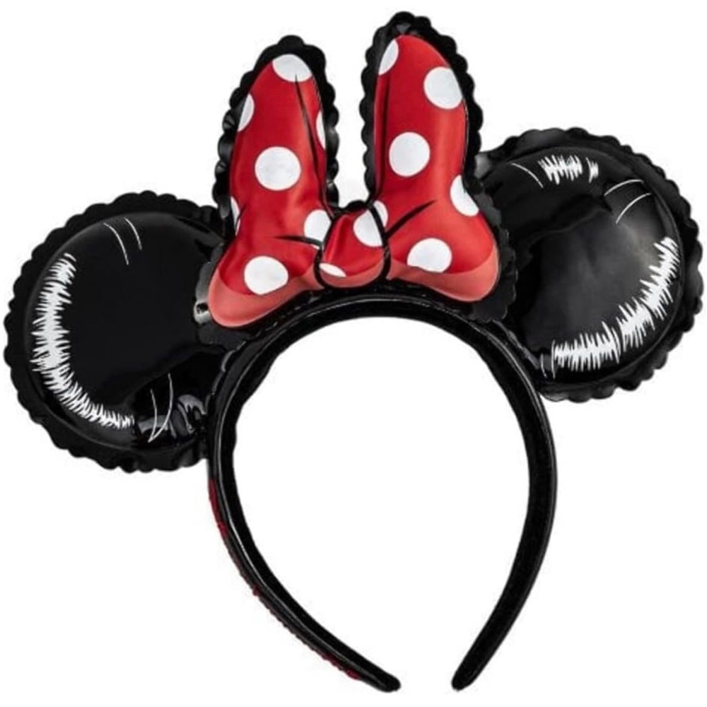 NWT Disney Loungefly Stitch Shoppe Minnie Mouse Red Balloon Ears Headband